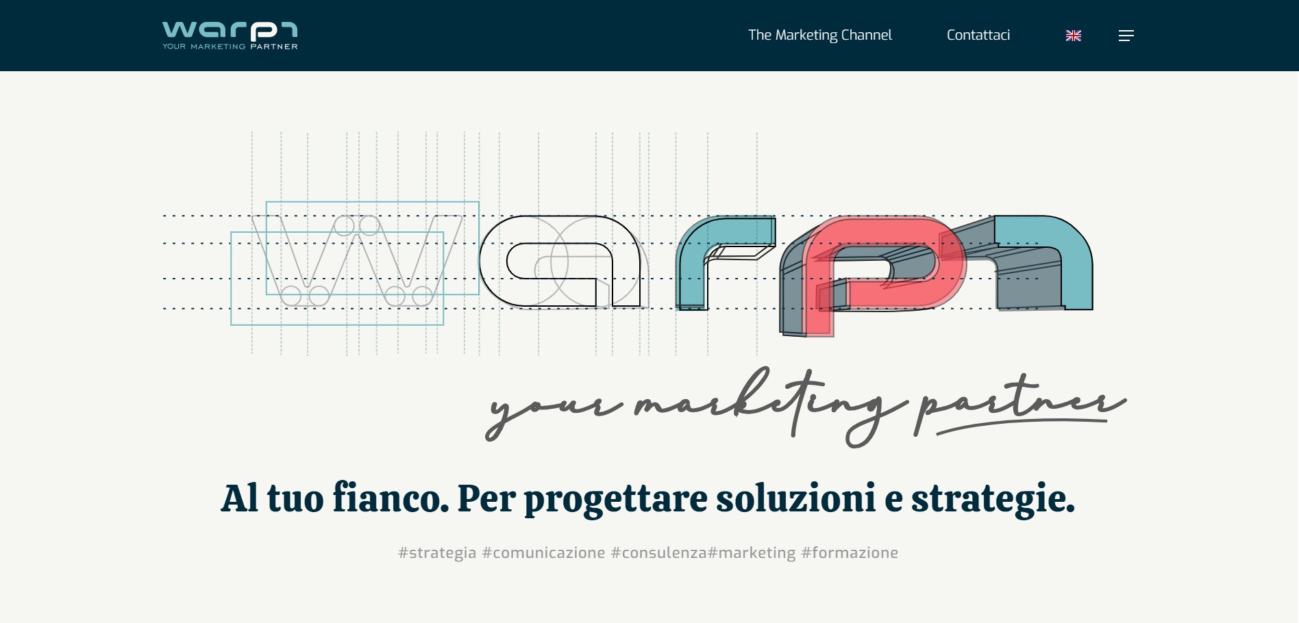 Schermata dell'intera pagina di warp7.it